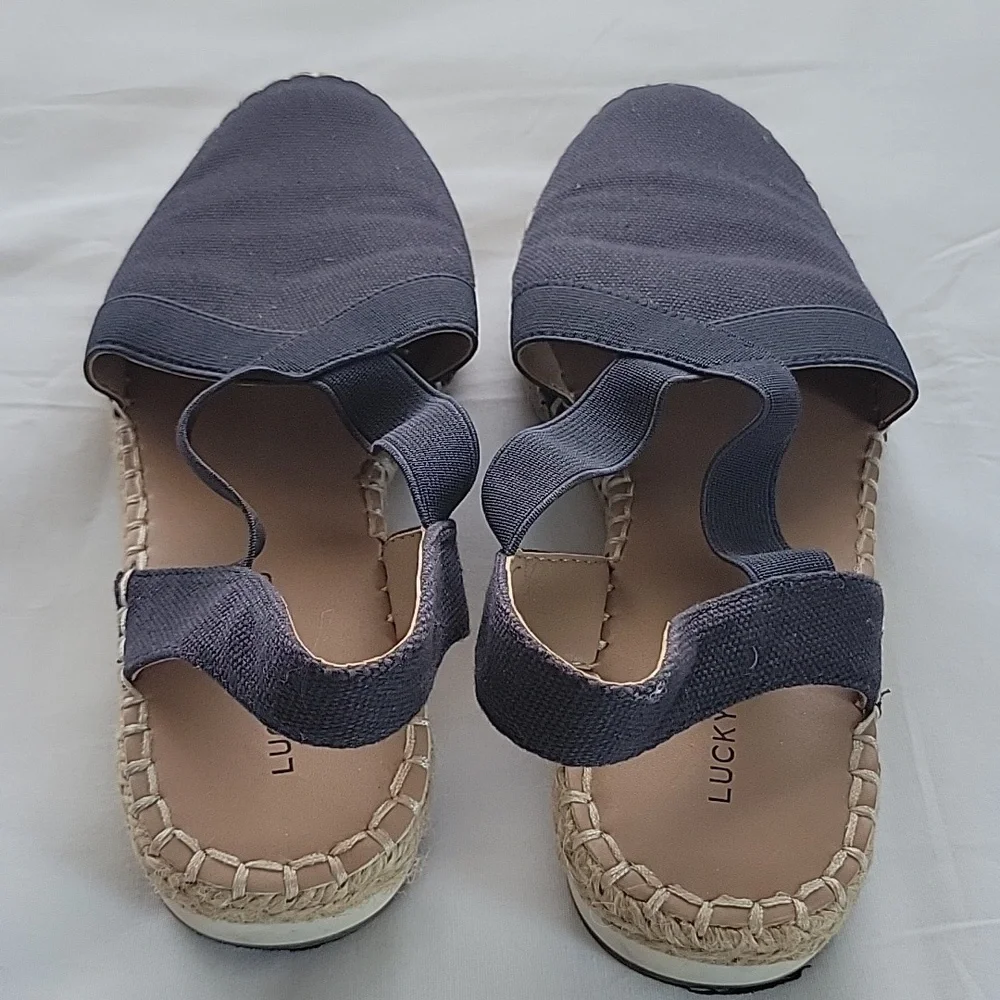 Lucky Brand Navy Espadrille Flats